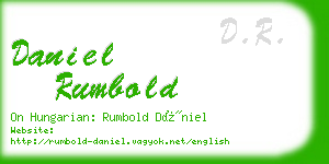 daniel rumbold business card